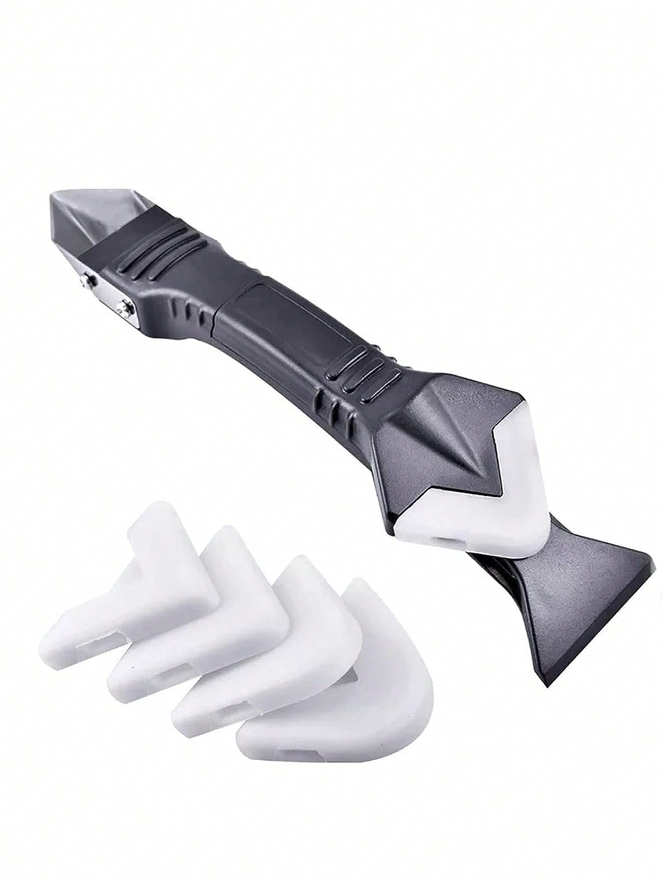 Silicone Spatula Set - 5 in 1シリコン製スパチュラ窓掃除ツール、シーラント除去スクリージー、コーキングオーガナイザー、シリコンスクレーパー、滑らかな目地キット