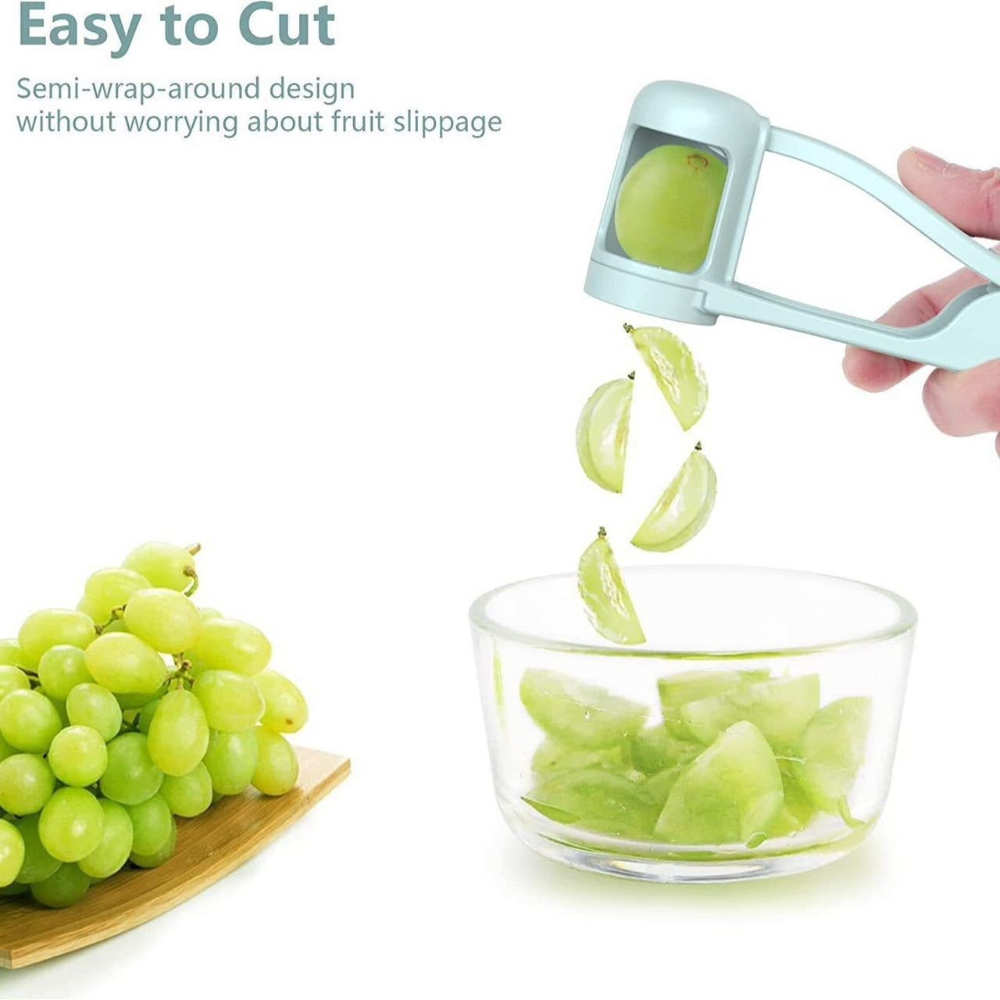 Kitchen Gadgets Kids - チェリートマト・グレープスプリッター、安全なフルーツスライサー、子供用実用的なキッチンガジェット、毎日のフルーツサラダやおやつに最適