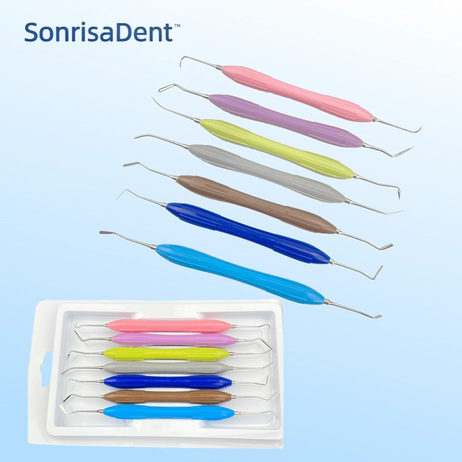 Silicone Spatula Set - 歯科用ツール レジン スパチュラ コンポジット器具 シリコーンレジン フィラー