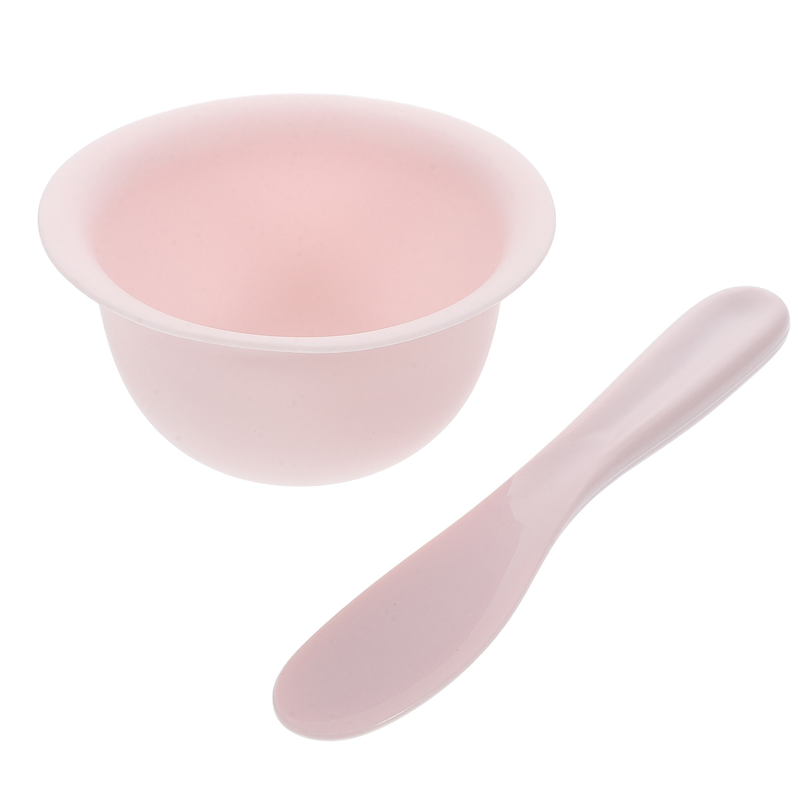Silicone Spatula Set - 1 セットシリコンフェイスマスクボウルとスパチュラセット DIY マスク混合ツールソフト柔軟なスキンケアアクセサリーポータブル軽量美容
