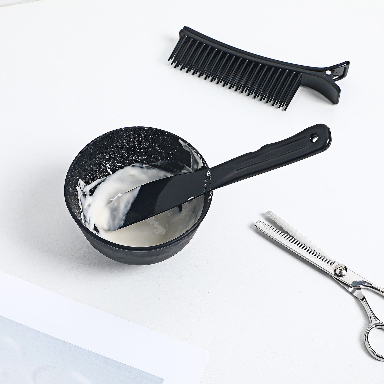 Silicone Spatula Set - 1セットシリコン製スキンケアミキシングボウルセット、人間工学に基づいたフラットアプリケータースパチュラ付き、DIYマスク作成、泥マスクミキシング、スパ用品用