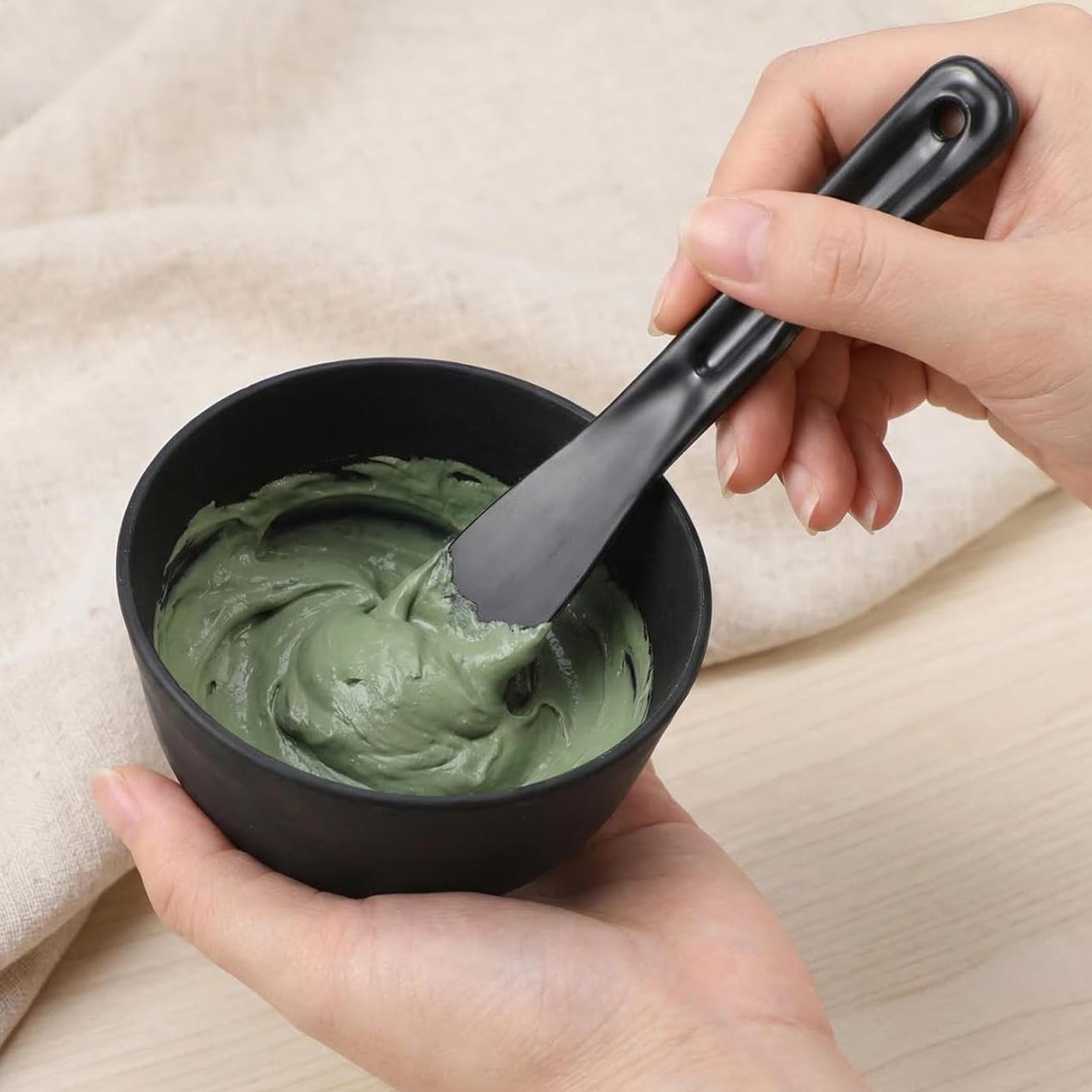 Silicone Spatula Set - シリコン製フェイスマスクボウルセット マスクスティック 大型フェイスマスクパウダー混合ボウル スパチュラ DIYスキンケアセット スキンケアサロン