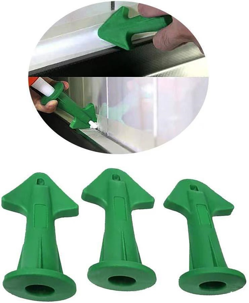 Silicone Spatula Set - 3 個のコーキングノズルアプリケーターシリコーンコーキングツールシーラント仕上げグラウトキットスクレーパー床クリーニングタイル汚れスパチュラ