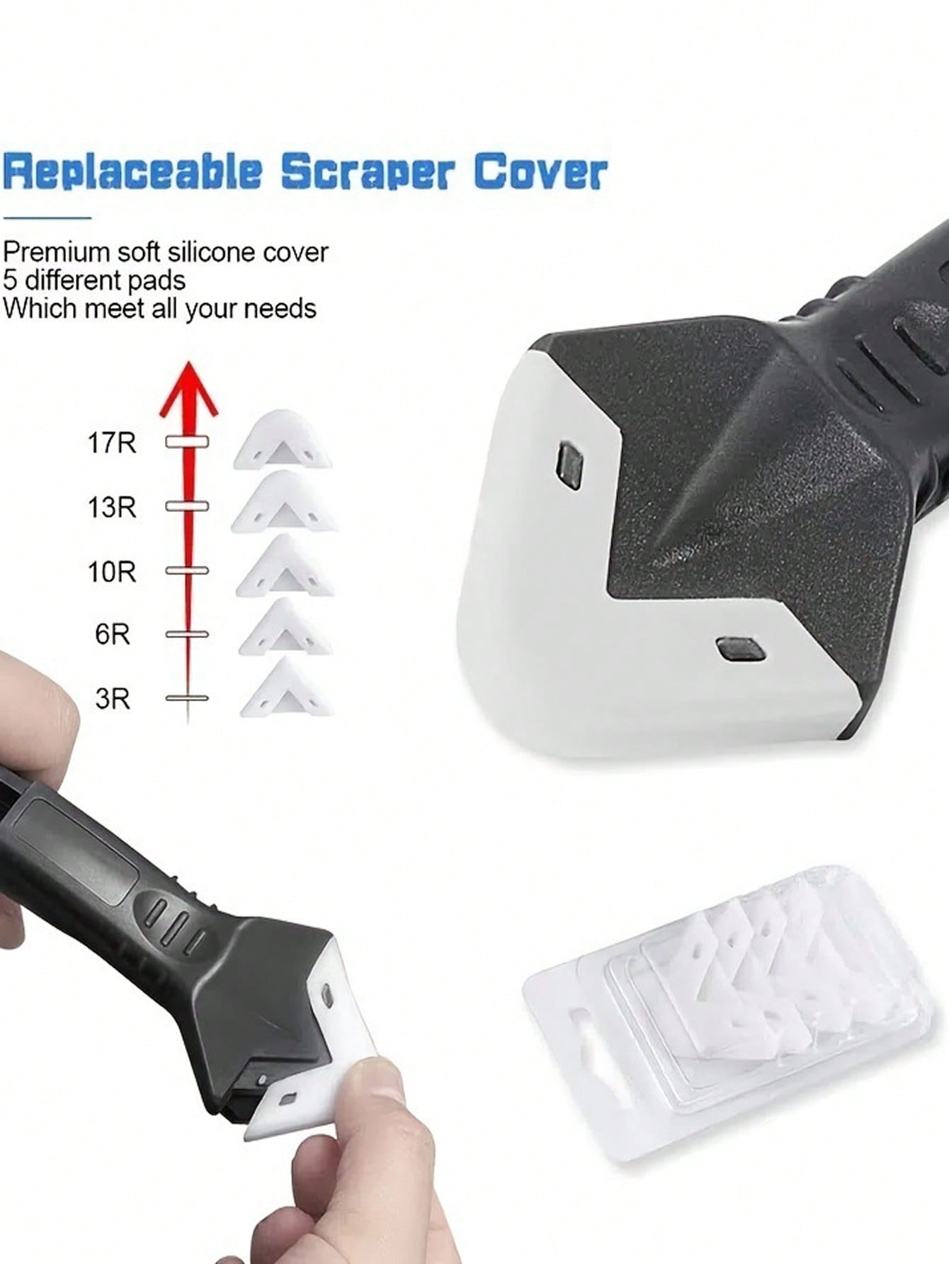 5 in 1シリコン製スパチュラ窓掃除ツール、シーラント除去 - Silicone Spatula Set のレビューと価格