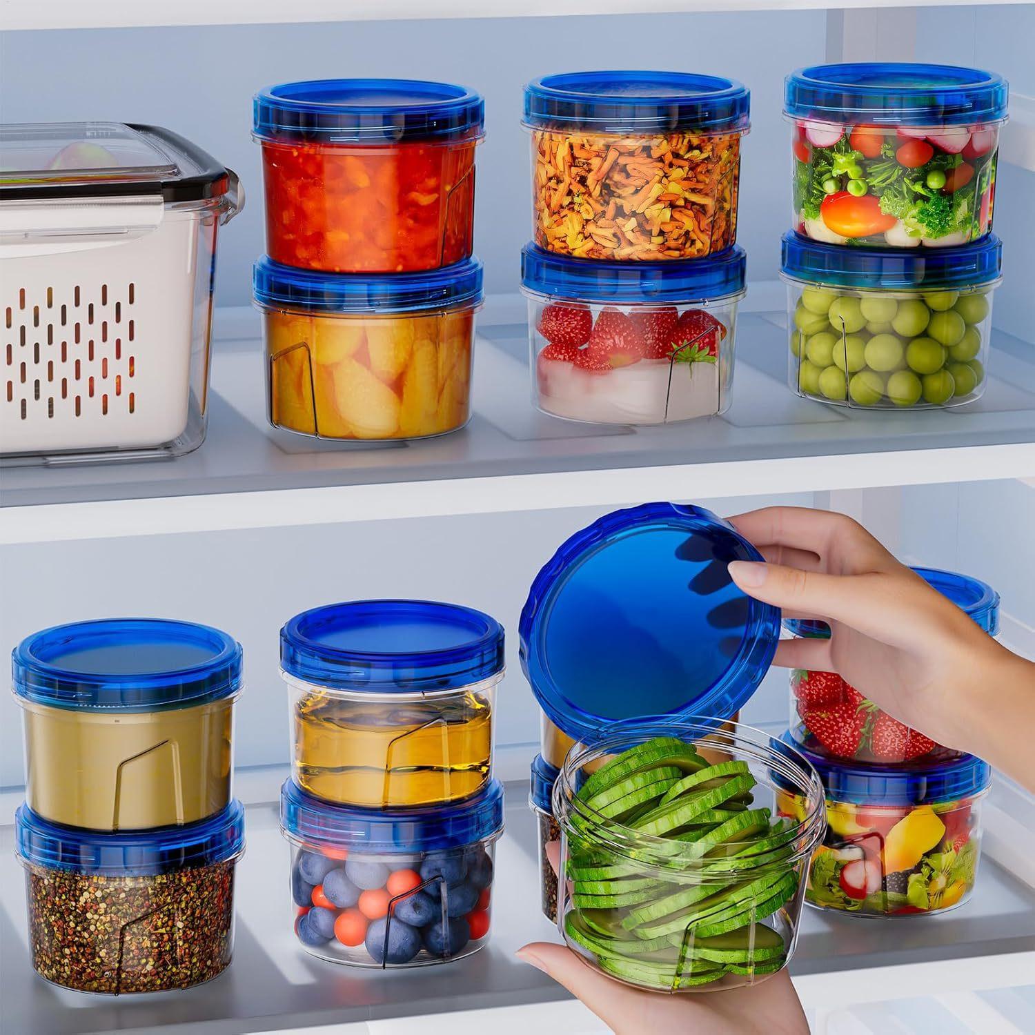 冷凍庫用食品保存容器 6個入り 16オンス 漏れ防止 積み重 - Food Storage Containers のレビューと価格