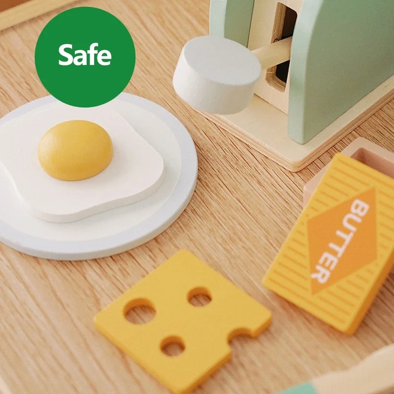 木製シミュレーショントースターおもちゃ キッズごっこ遊びキッ - Kitchen Gadgets Kids のレビューと価格