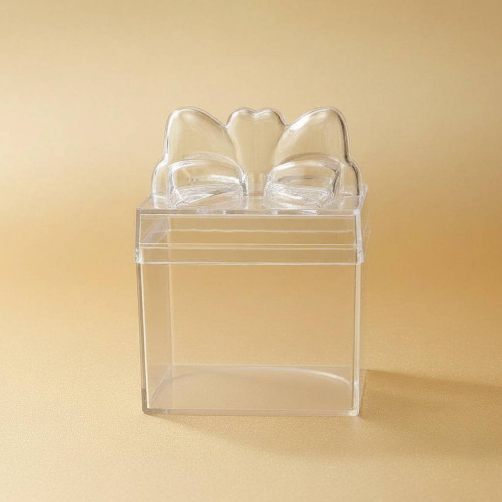 透明プラスチック製キャンディボックス、リボン付き多目的透明キ - Food Storage Containers のレビューと価格