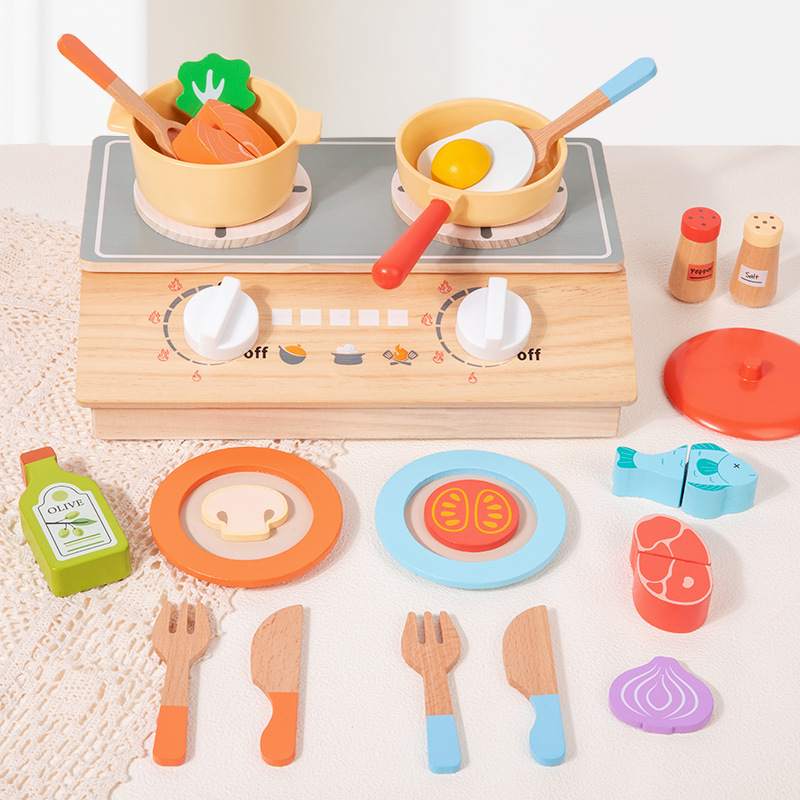 モンテッソーリ早期教育木製子供用シミュレーションキッチンごっ - Kitchen Gadgets Kids のレビューと価格