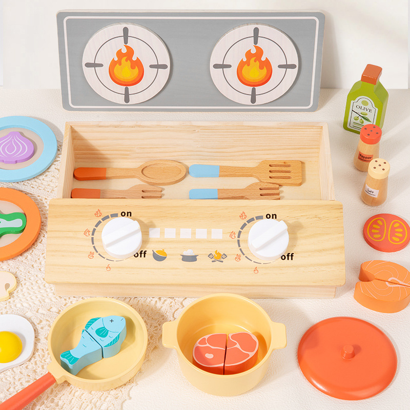 モンテッソーリ早期教育木製子供用シミュレーションキッチンごっ - Kitchen Gadgets Kids のレビューと価格