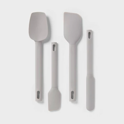 4ピース バラエティ スパチュラセット グレー 4ピース バ - Silicone Spatula Set のレビューと価格