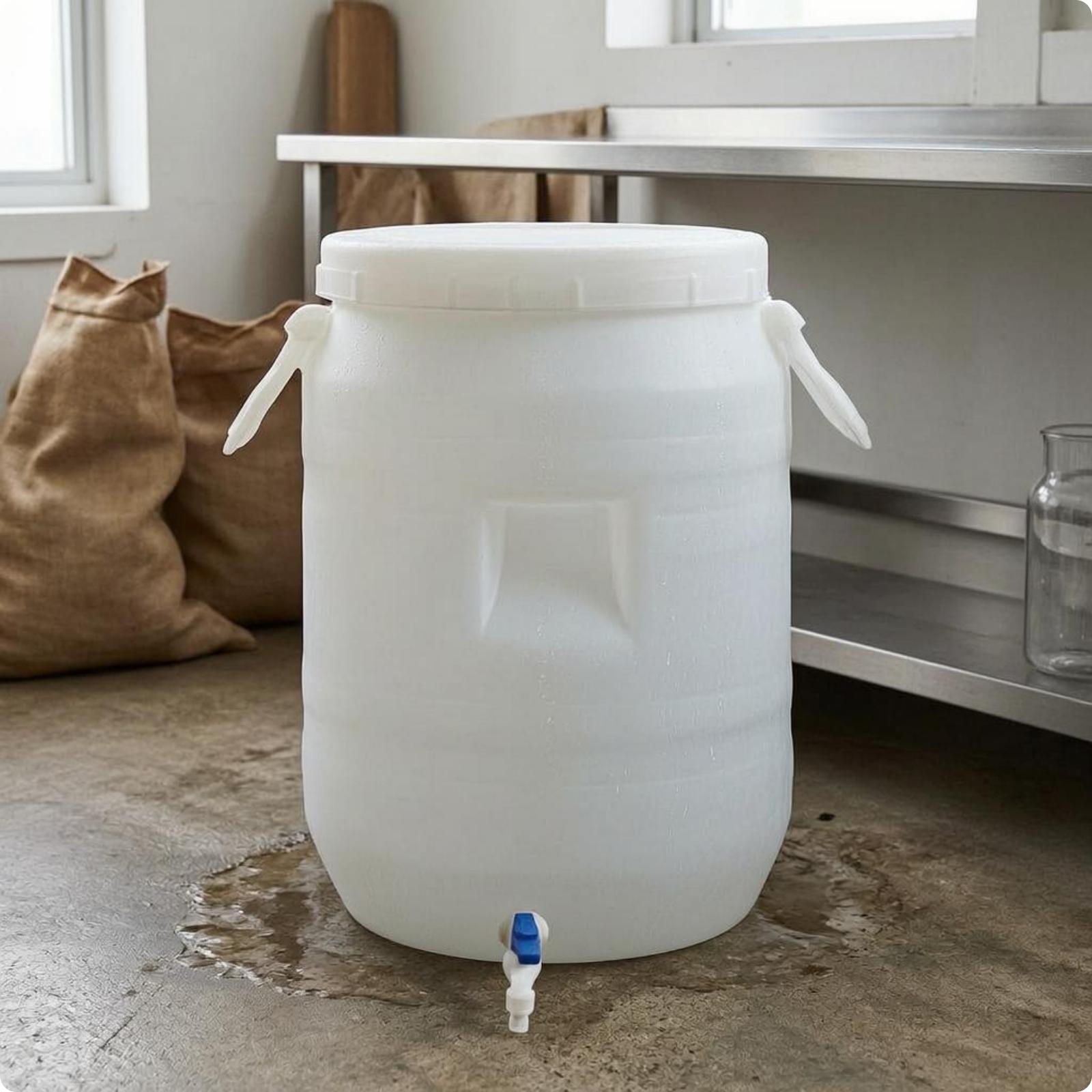 食品グレードのプラスチック製収納バレル、耐久性のある厚みのあ - Food Storage Containers のレビューと価格