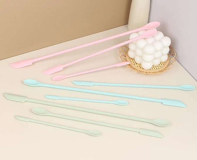 長い柄の耐熱シリコンスパチュラ,両端スクレーパーとスプーン, - Silicone Spatula Set のレビューと価格