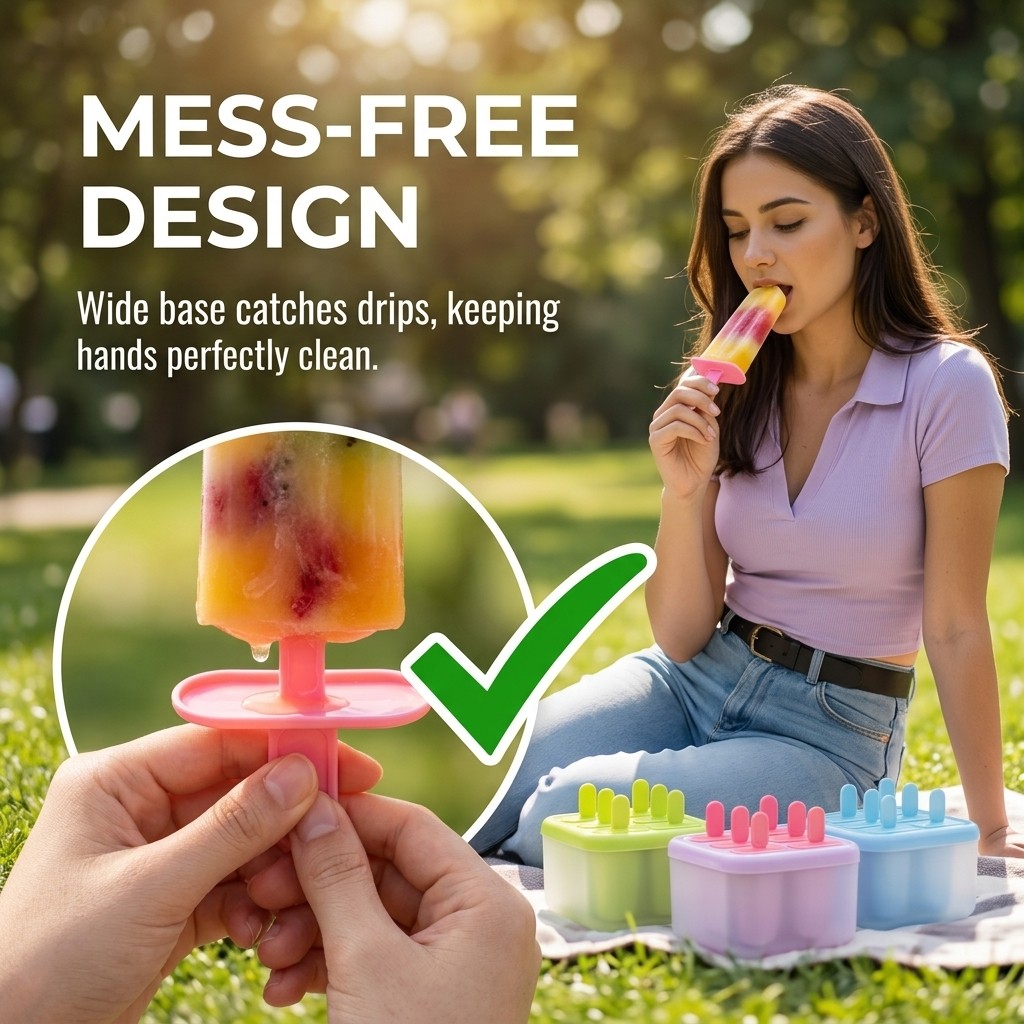 8グリッドプラスチック製アイスキャンディー型 再利用可能なア - Kitchen Gadgets Kids のレビューと価格