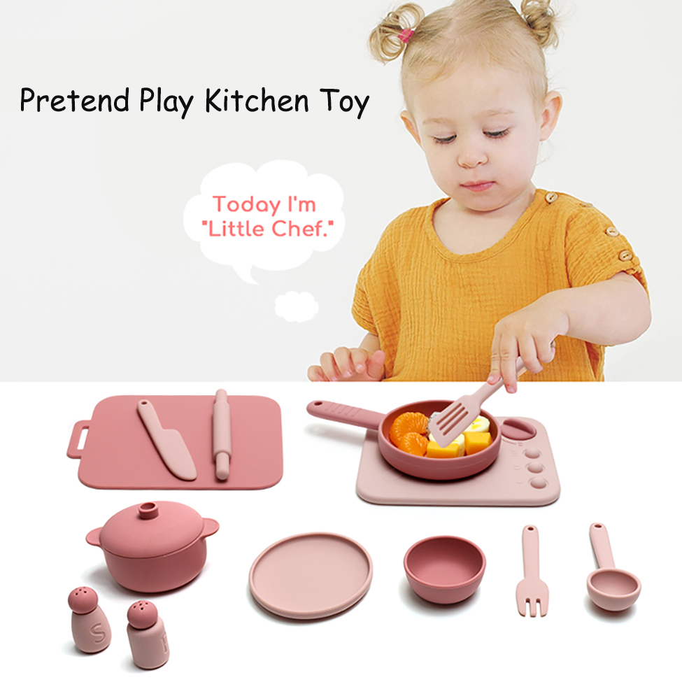13点セット シリコン製おままごとセット おもちゃ ごっこ遊 - Kitchen Gadgets Kids のレビューと価格