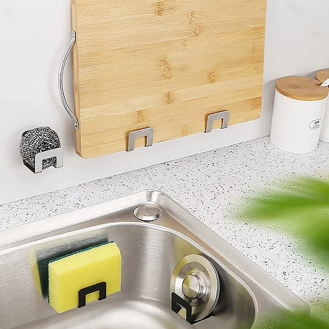 キッチンステンレス鋼スポンジラック自己粘着シンクスポンジ排水 - Kitchen Gadgets Dropshipping のレビューと価格