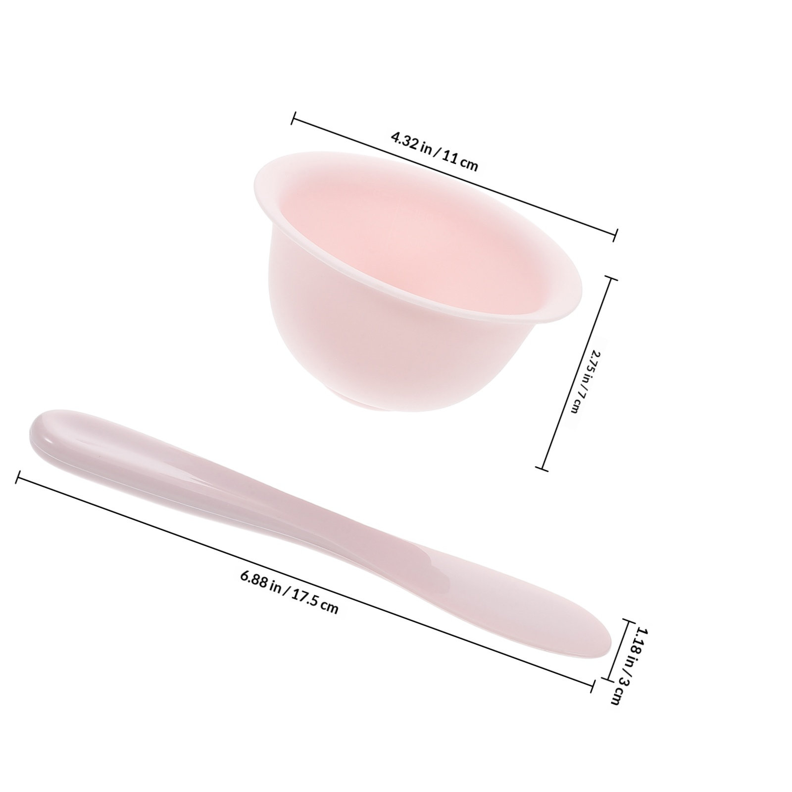 1 セットシリコンフェイスマスクボウルとスパチュラセット D - Silicone Spatula Set のレビューと価格