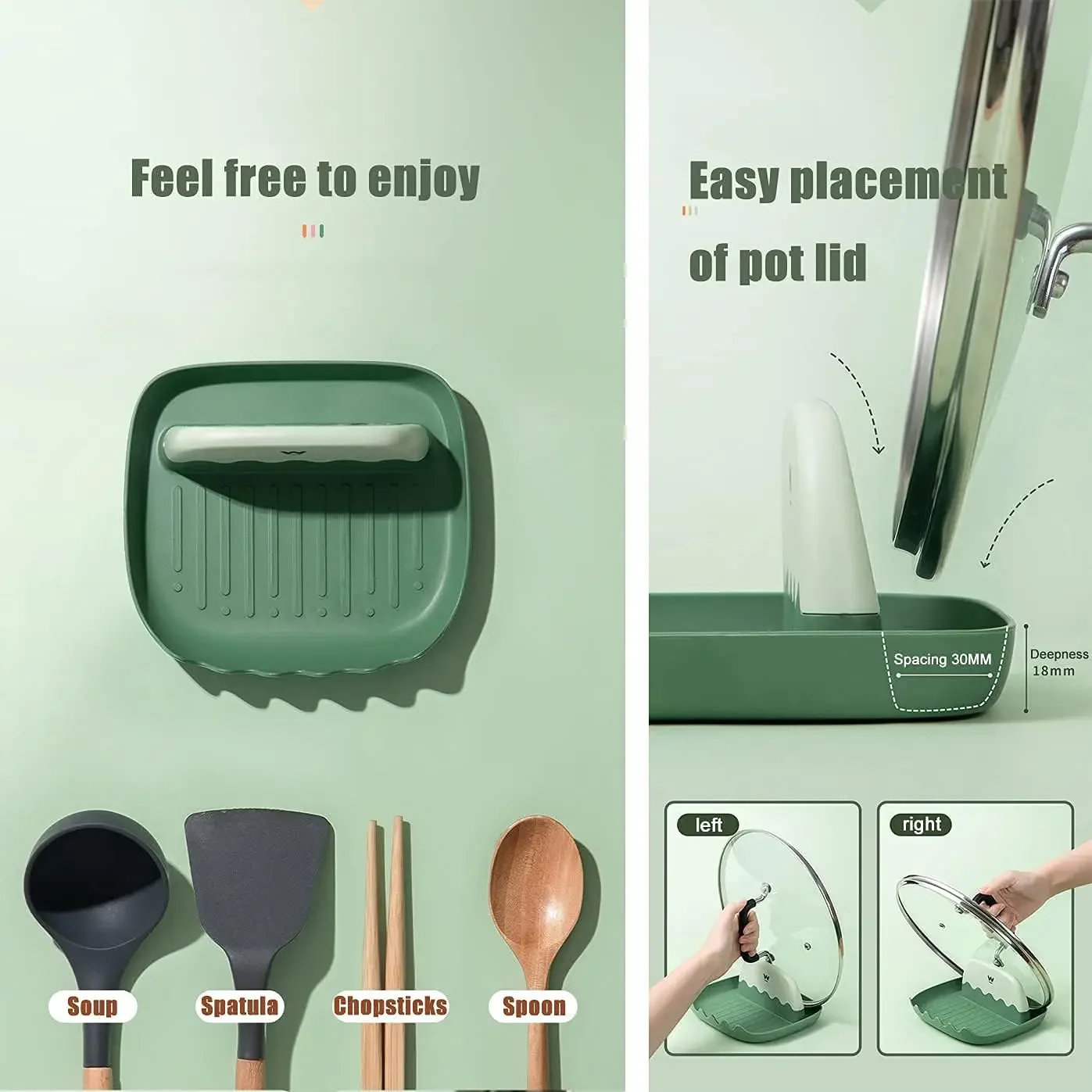 キッチンカウンター用の蓋とスプーンホルダー2個、コンロ用の調 - Kitchen Gadgets For Cooking のレビューと価格