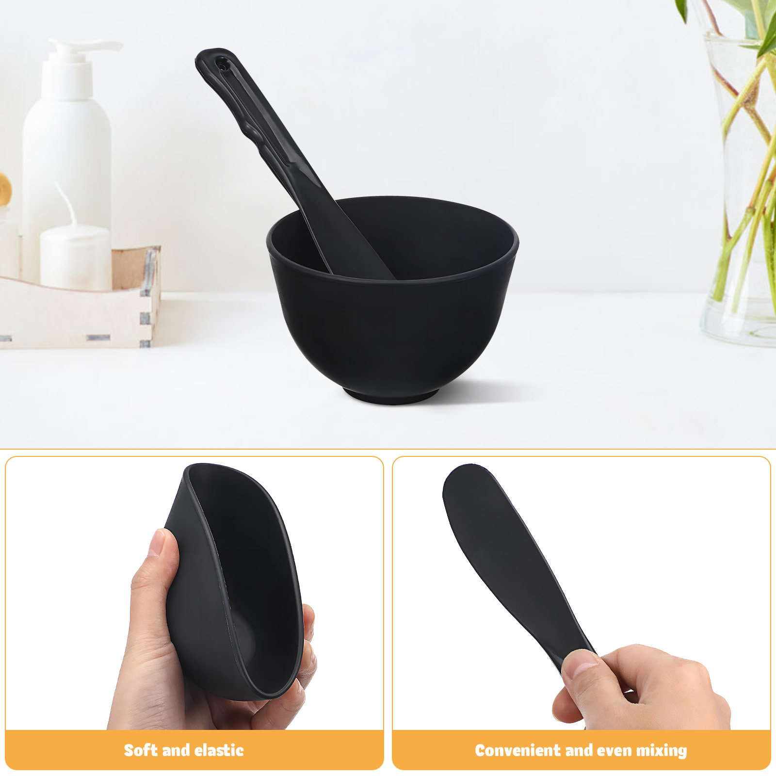1セットシリコン製スキンケアミキシングボウルセット、人間工学 - Silicone Spatula Set のレビューと価格