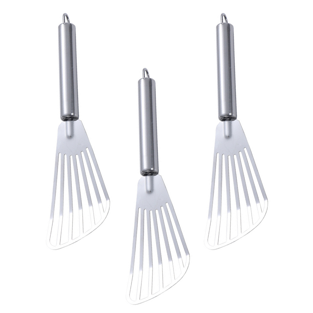 3 個ステンレス鋼スパチュラステーキフライ魚用スロット付きタ - Kitchen Gadgets For Cooking のレビューと価格