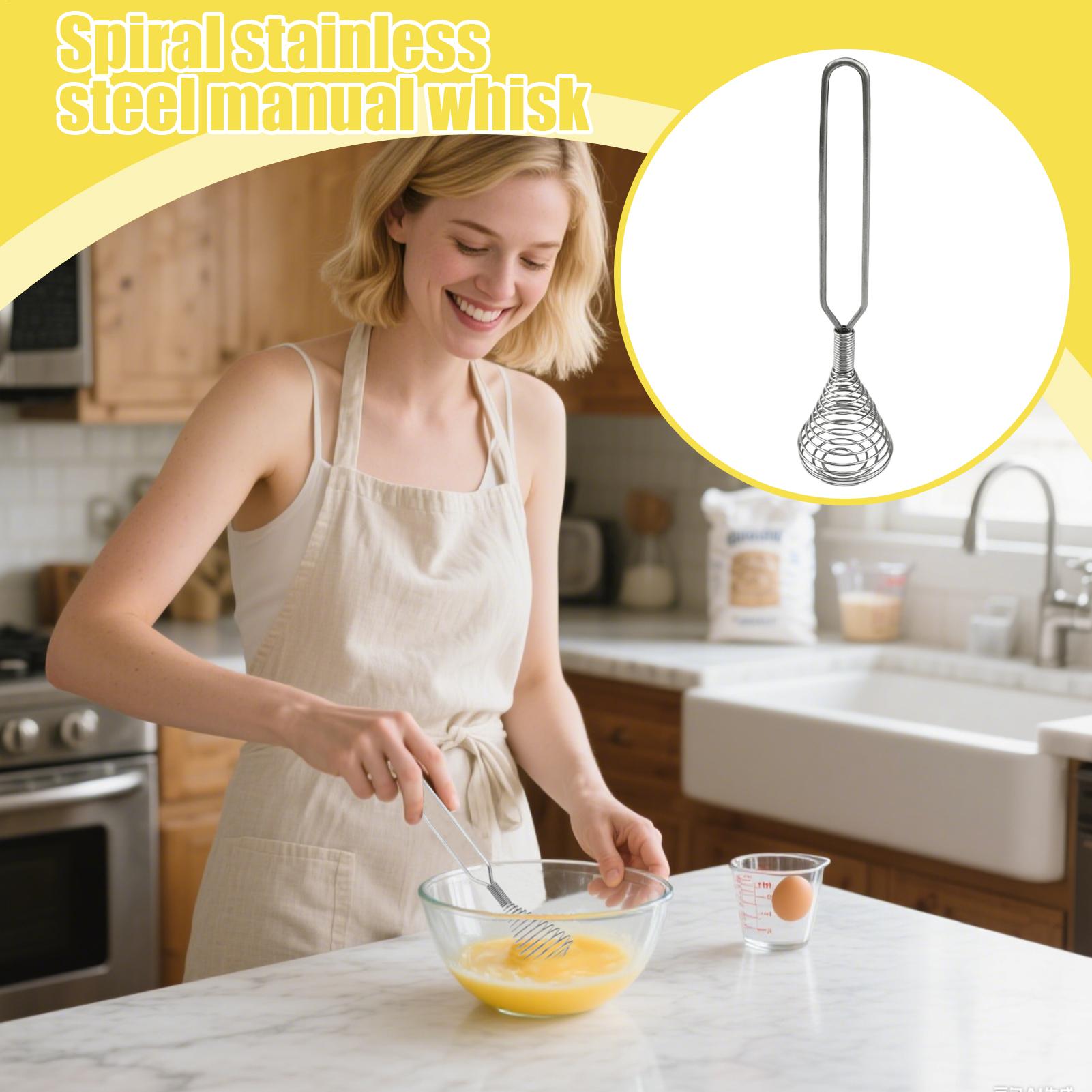 ステンレス製ハンドウィスク、スプリングコイルエッグビーター、 - Kitchen Gadgets For Cooking のレビューと価格